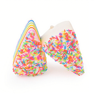 Juguetes antiestrés de PU de rebote lento, tipo pastel arcoíris jumbo, Kawaii, de espuma, con forma de comida, venta al por mayor - Product Image 6