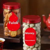Stock vente en gros autocollants de bénédiction étiquettes de fruits autocollants de décoration de cuisson papier enduit étanche flocon de neige bougie croustillante artisanat