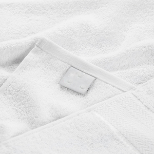 Serviettes d'hôtel de luxe 5 étoiles, blanches, logo personnalisé, séchage rapide, couleur unie, 100% coton, ensemble de serviettes pour le visage, les mains et le bain - Product Image 2