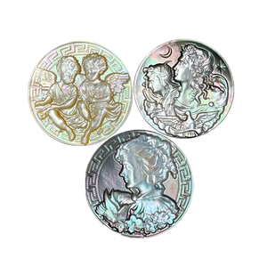 20mm délicat <span class=keywords><strong>nacre</strong></span> lune croissant étoile filles <span class=keywords><strong>camée</strong></span> pendentif coquille sculptée vadrouille déesse <span class=keywords><strong>camée</strong></span> cabochon - Product Image 1