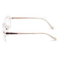Monture de lunettes en titane pur sans monture chaude pour hommes et femmes beauté ultra léger mince lunettes de lunettes optiques