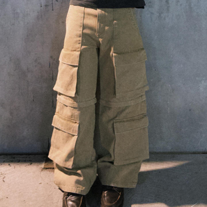 Custom Loose Fit Streetwear Oversize Acid Wash Vintage Wide <strong>Leg</strong> Detachable Jorts Carpenter Cargo Denim <strong>Short</strong> Pant Baggy <strong>Jean</strong> <strong>Men</strong> - Product Image 3