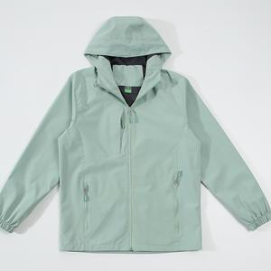<b>Thin</b> Pure Color 100% Polyester <b>Waterproof</b> Breathable Clothing Fleece Woman Outdoor Hooded <b>Jacket</b> Sun protection <b>Jacket</b> - Product Image 2
