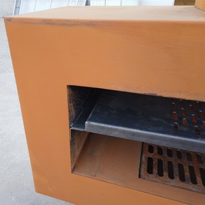 Chimenea Moderna <span class=keywords><strong>de</strong></span> Acero Corten para Exteriores, con Diseño Metálico y Quema <span class=keywords><strong>de</strong></span> <span class=keywords><strong>Leña</strong></span> - Product Image 5
