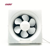 Ventilateur d'évacuation de salle de bain mural à persiennes, moteur électrique en cuivre de 8 à 10 pouces, OEM, robuste, à roulement à billes, pour fenêtre carrée