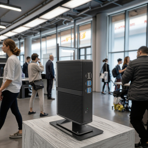 Barebone-Mini pc de bolsillo Sin ventilador, ordenador de escritorio para oficina, NUC i3 6006U 7167U - Product Image 2