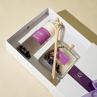 Diffuseur d'arômes parfumés à la cire de soja et aux cristaux infusés de bougies au design personnalisé pour la décoration intérieure de luxe coffret cadeau avec emballage dans une boîte cadeau