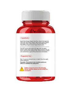 פרטי תווית בריאות פירותי gummies נוגד חמצון ויטמין c תפוחים חומץ תפוחים תוסף פקטין באריזת בקבוקים - Product Image 2