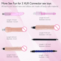 Machine sexuelle électrique haut de gamme avec 7 accessoires, connecteur 3XLR, jouet pour adultes puissant pour les couples, jouet intime haute performance