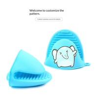 Gants d'espacement en silicone à deux doigts pour la cuisine, pince à assiettes et à bols, pour fours de cuisson, bleu, vert, orange