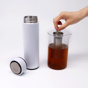 Termo de vacío aislado de acero inoxidable para infusiones, cesta para infusión de café, botella de agua con infusor - Product Image 5