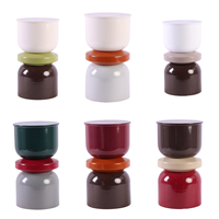 Nouvelle table d'appoint moderne en fer de conception exclusive, gain de place, couleur bloc, table d'appoint en métal robuste, salon, hôtel, appartement