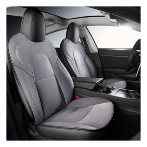 Housse de siège de voiture sport sur mesure pour Tesla Model 3 2019-2022, couverture intégrale à 360 degrés, coussin en daim de haute qualité, toutes saisons - Product Image 1