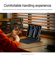 Pour iPad Pro 11 12.9 2024 avec support, clavier à connexion directe Smart Pogo Pin, étui en cuir pour tablette, IPARTS EXPERT