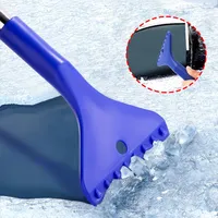2-en-1 Brosse et grattage double usage Pelle à neige détachable pour voiture Outil de nettoyage et de grattage de pare-brise Balai de dégivrage d'hiver