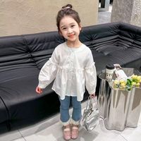 Baju Anak - Gaun Bayi Perempuan Musim Gugur 2025 Model Baru Musim Semi-Gugur, Manis, Lengan Panjang dengan Lengan Mengembang