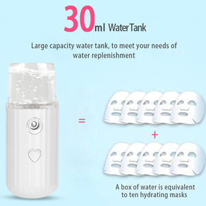 Pulverizador de vapor manual portátil recargable nebulizador atomizador humidificador vaporizador Facial - Product Image 4