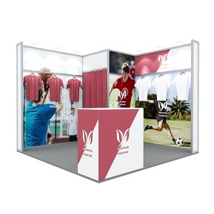 Hot bán 10x10ft Modular trang phục hiển thị Booth cài đặt nhanh chóng dễ dàng Giao thông vận tải xách tay với add-on phù hợp lưu trữ phòng - Product Image 4