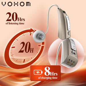 Vohom אלחוטי אמיתי סטריאו (tws) מכשירי שמיעה נטענות עם הגנת שמיעה מיקרופון לחירשות - Product Image 4