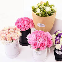Boîte Cadeau Luxe Haut de Gamme Portable à Deux Niveaux en Forme de Cœur avec Roses, Revêtement UV, Gaufrage Personnalisé, Message « Je t'aime » et Tiroirs