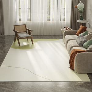 Alfombra Simple de cuero verde fresco para el hogar lavable resistente a la suciedad impermeable para sala de estar dormitorio juegos de alfombras a prueba de aceite - Product Image 5