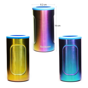 Dispositivo di raffreddamento per lattina sottile 4 in 1 | Logo personalizzato porta bevande universale con isolamento in acciaio inossidabile a doppia parete - Product Image 6