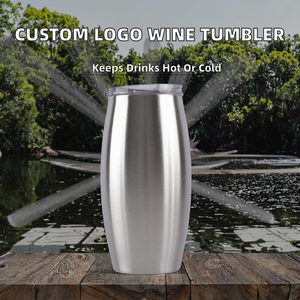 Gobelet à vin isotherme en acier inoxydable à double paroi de 25 oz avec couvercle, logo personnalisé, pour la rentrée scolaire - Product Image 2
