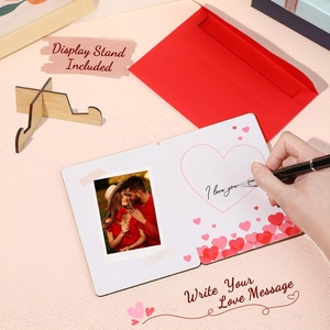 <strong>Valentines</strong> Day Handmade Polished Modern Wooden Anniversary Keepsake <strong>Card</strong> <strong>for</strong> Husband Wife <strong>Boyfriend</strong> Girlfriend Romantic I Love - Product Image 3