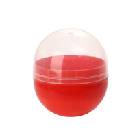 Capsules creuses ovales en plastique translucide pour jouets, type boîte mystère, avec ouverture supérieure, conditionnées en boîte, fabriquées au Zhejiang, pour enfants