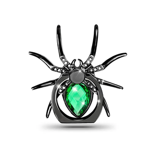 ที่ยึดแหวนนิ้วสำหรับโทรศัพท์มือถือลายแมงมุมโลหะติดเพชรหรูหราอเนกประสงค์ - Product Image 4