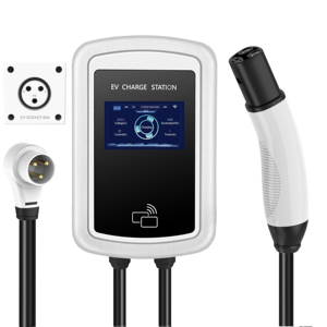 Station de charge <span class=keywords><strong>Tesla</strong></span> murale à grand écran LCD de 4.3 pouces 11KW avec prise NEMA Pile de chargeur 48A avec contrôle par APP WIFI - Product Image 3