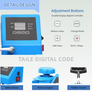 Máquina de Impresión de Camisetas 5 en 1, Máquina de Transferencia de Calor <span class=keywords><strong>Industrial</strong></span> Digital de 15"x12" para Camisetas/Tazas/Gorras/Platos/DIY - Product Image 3