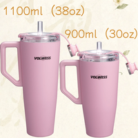 Mug de voyage sportif en acier inoxydable à double paroi, isotherme, hygiénique, compatible lave-vaisselle, avec bec dissimulé et intérieur sans soudure