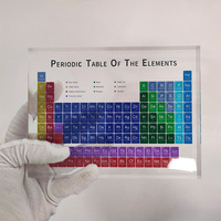 Periodentisch Acrylblock Periodentisch-Anzeige mit Oberflächen-UV-Druck Chemie Periodendagramm