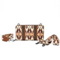 Western Aztec dompet genggam wanita, dengan tali dapat diatur dan tas selempang bisa digerakkan DOM1062678