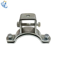 Support de guidage de canal pour glissière de suspension UTT63 pour ligne d'eau froide CVC et ligne d'eau chaude industrielle, zingué, antirouille