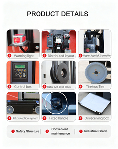 แพลตฟอร์มยกทำงานแบบเสาตั้งตรง TZBOT พร้อมจิ๊บยืดได้ 9.2 เมตร แพลตฟอร์มเคลื่อนที่สำหรับยกทำงาน - Product Image 5