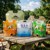 Sac de stockage d'eau pliable en PE, porte-eau portable pliable de grande capacité pour la randonnée et la survie