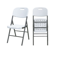 Chaise de conférence pliante en plastique personnalisable dossier de chaise de formation de moulage par soufflage creux de conception moderne pour l'usage extérieur directement