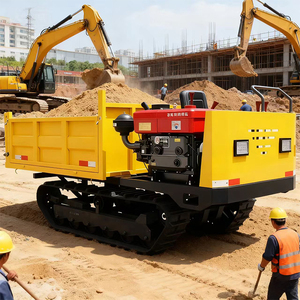 Minicargadora de Orugas JUNCHI de Alta Eficiencia, Vehículo de Transporte con Motor Diésel de Goma Pequeño, Alto Momento de Carga, 1 Año - Product Image 5
