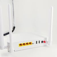 Unité de Réseau Optique ONU F900V F670L 4GE WIFI5 5G 12V 1.5A XPON 4 Ports LAN FTTH FTTX Routeur WiFi Télécom Alimentation 1 An de Garantie