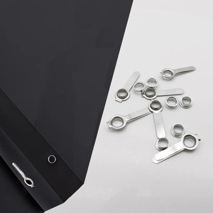 Clips et œillets métalliques plats en nickel brillant pour dossiers et accessoires de classement - Product Image 1