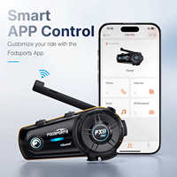 FODSPORTS FX8 Pro MP3 lecteur de musique haut-parleur casque casque sans fil mains libres appel téléphone Kit moto étanche écouteur pour