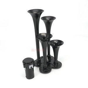 Système de klaxon à air <span class=keywords><strong>quad</strong></span> 12V complet avec compresseur 120+dB Super fort pour voitures, camions et bateaux lourds - Product Image 2