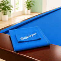 Tissu de remplacement pour billard de taille moyenne, 6 bandes de coussin pré-découpées, rail en acajou Diamond Sight