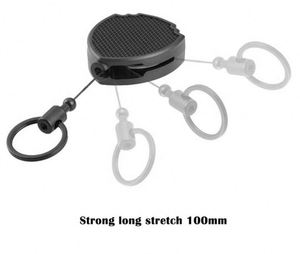 Custom logo Stainless Steel Key Fob Keychain Retractable Metal Badge Reel Name ID Badge Holder - Product Image 5