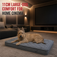 Matelas orthopédique pour chien Home Cinema 89x58cm 11cm, grand coussin de sol pour chien avec base antidérapante