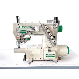 rosew GC787T-EWT Cylinder-bed baby clothing Auto Thread Wiper Down Electric Trimmer General Seam Cover Stitch Sewing Machine