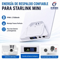 Batterie de secours 27500mAh 99Wh pour Starlink Mini DC 65W USB-C PD 45W IP65 Écran intelligent Camping en plein air Camping-car
