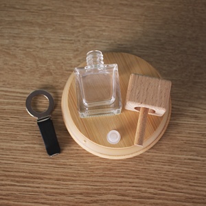 8ml không khí xe cửa hàng nước hoa chai sắt clip trong suốt và mờ trắng chai nước hoa rỗng chai với khuếch tán bằng gỗ thanh - Product Image 4